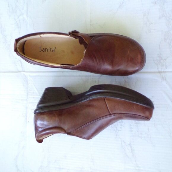 Sanita leather clogs 41 - Picture 1 of 8